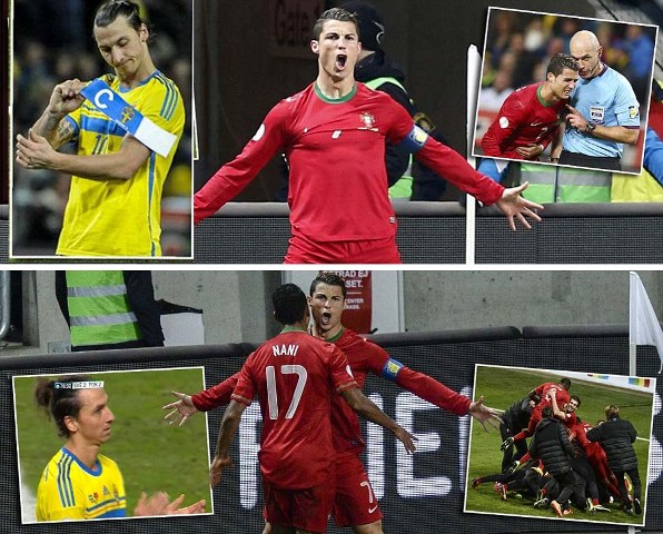 Ronaldo Raih Tiket ke Piala Dunia, Portugal vs Swedia 3-2 (Agg 4-2)